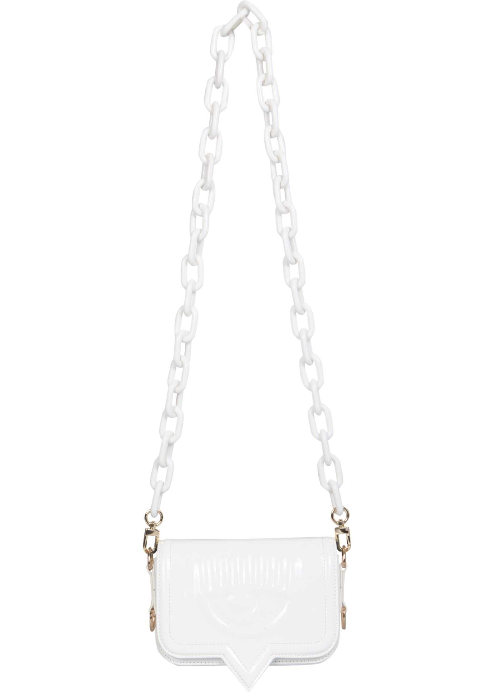 Chiara Ferragni Eyelike Eco Leather Bag 71SB4BA2_ZS133003 WHITE