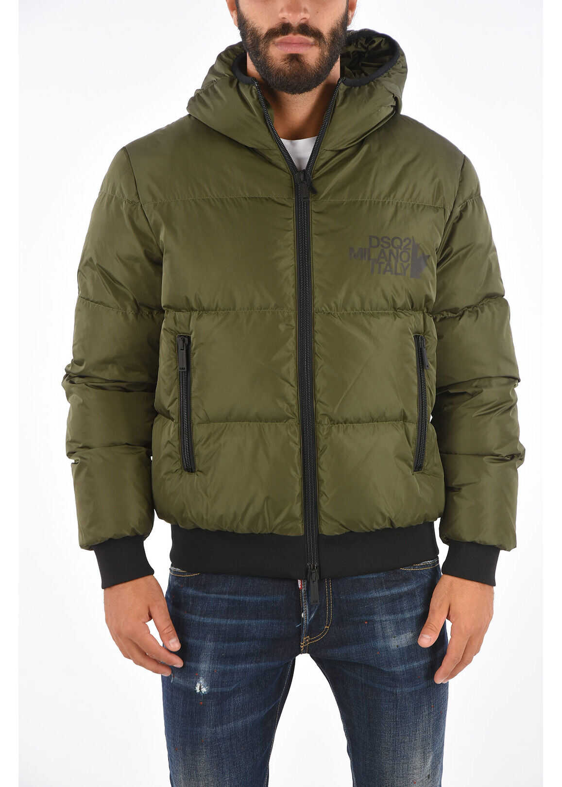 DSQUARED2 Hooded Down Jacket Black