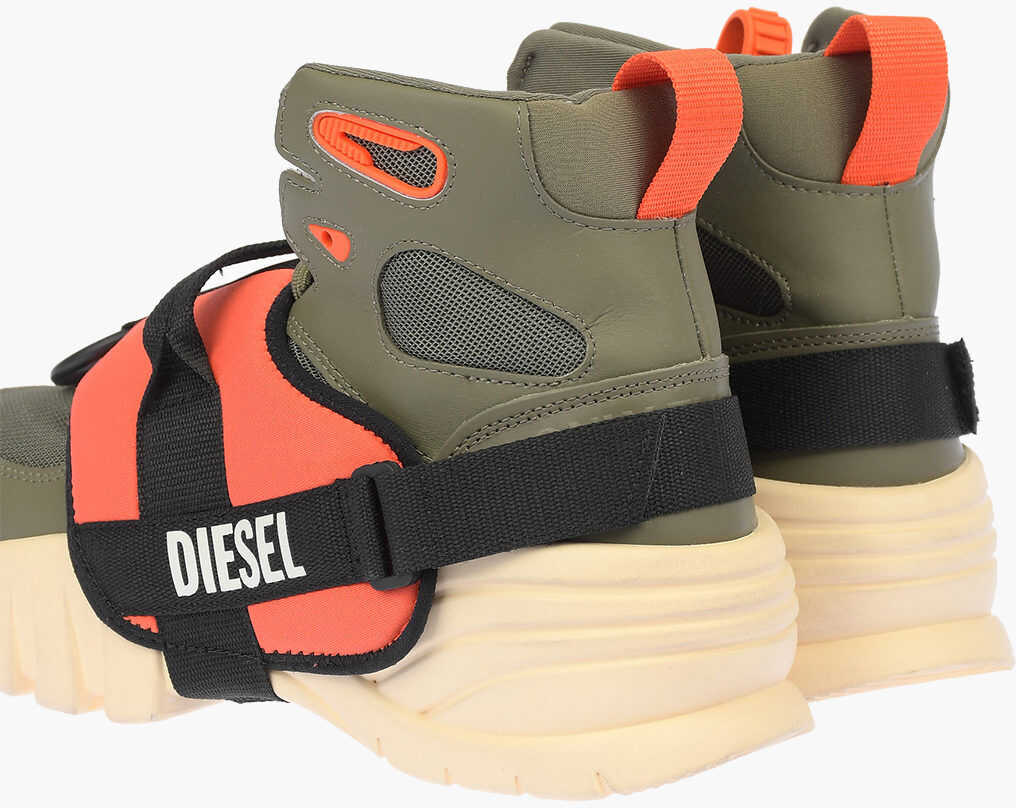 Diesel Fabric S-Sharquez Mid Sneakers Orange