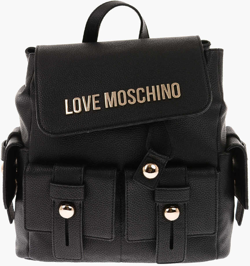 Moschino Love Ecoleather Backpack Black