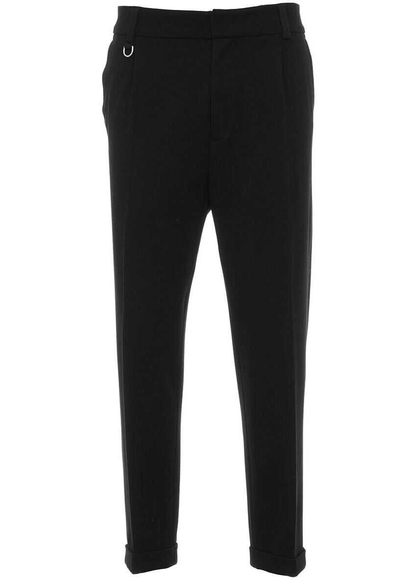 Paolo Pecora Casual pants in jersey Black