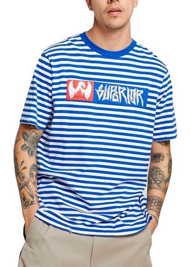 Tricouri Diesel 00SUEW Blue Barbati (BM 8558061) 2