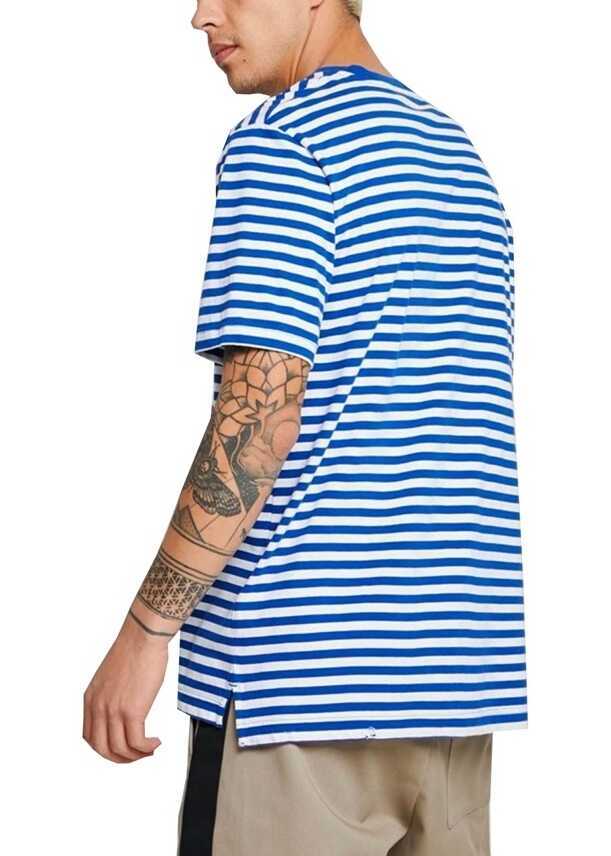 Tricouri Diesel 00SUEW Blue Barbati (BM 8558061) 3