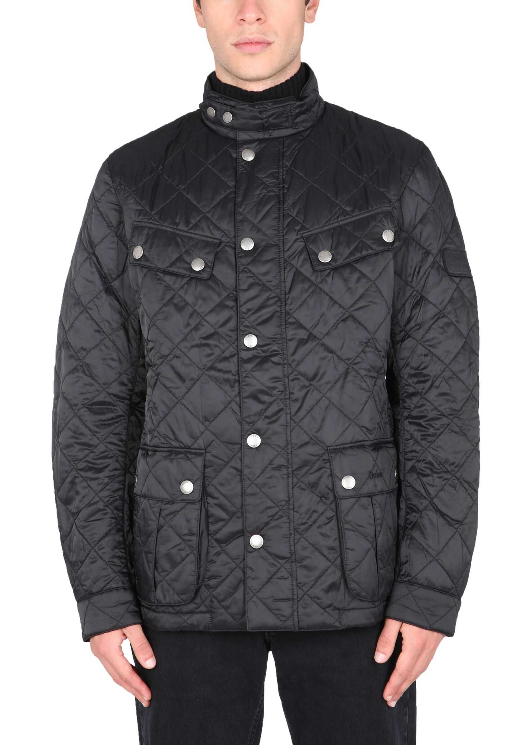 Barbour "B.intl Ariel Quilt" Quilted Jacket MQU0251_BK11 BLACK