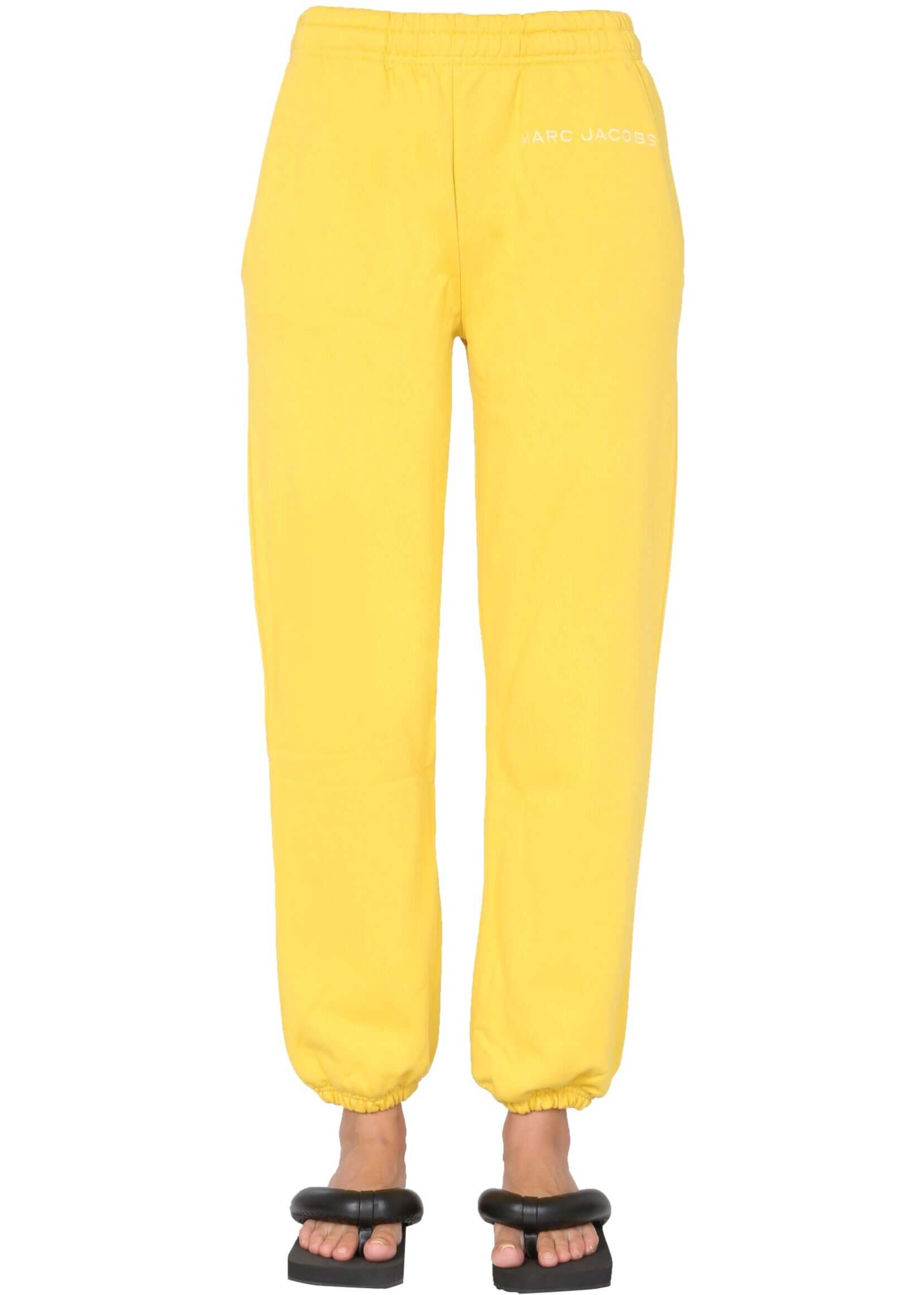 Marc Jacobs Jogging Pants With Embroidered Logo C412C05PF21_732 YELLOW