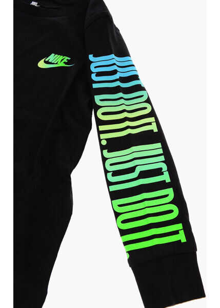 Tricouri Nike Printed T-Shirt Black Baieti (BM 8561244) 2