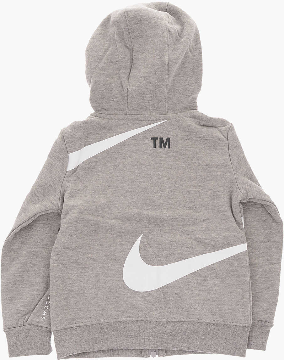 Bluze de trening Nike Printed Hooded Sweatshirt Gray Baieti (BM 8561250) 3