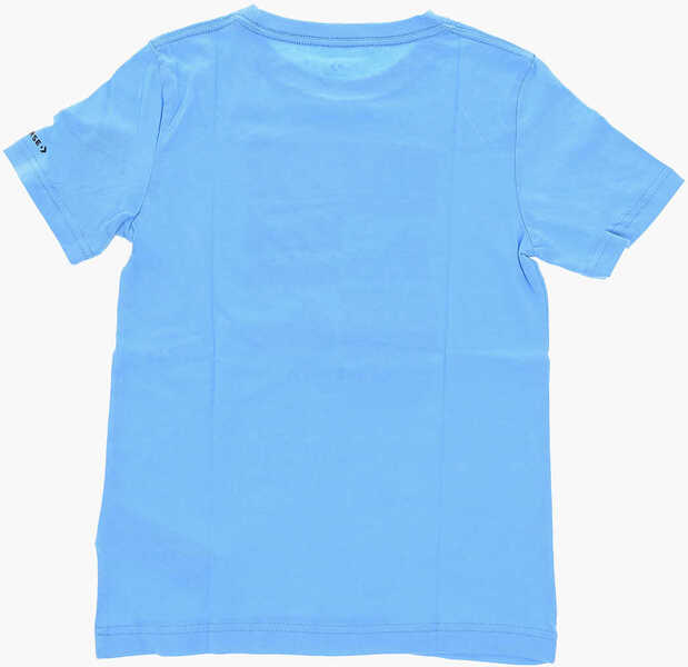 Tricouri Converse Printed T-Shirt Light Blue Baieti (BM 8561280) 3