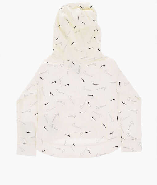 Hanorace Nike Logo Printed Sweatshirt White Baieti (BM 8561289) 3