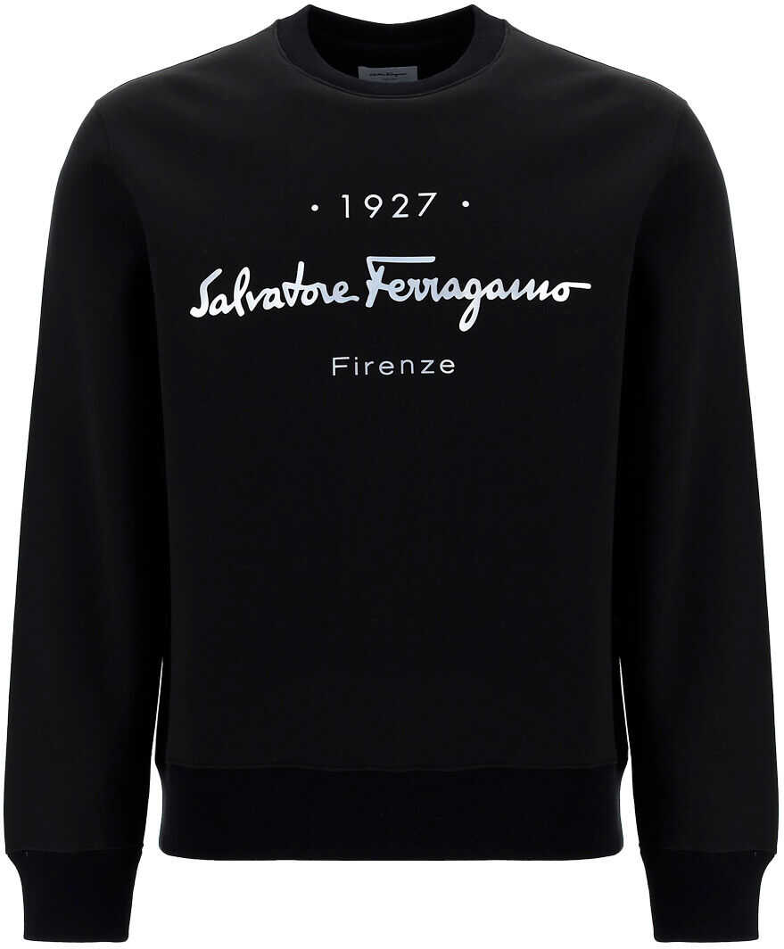 Salvatore Ferragamo Sweatshirt 749017 BLACK/SILVER