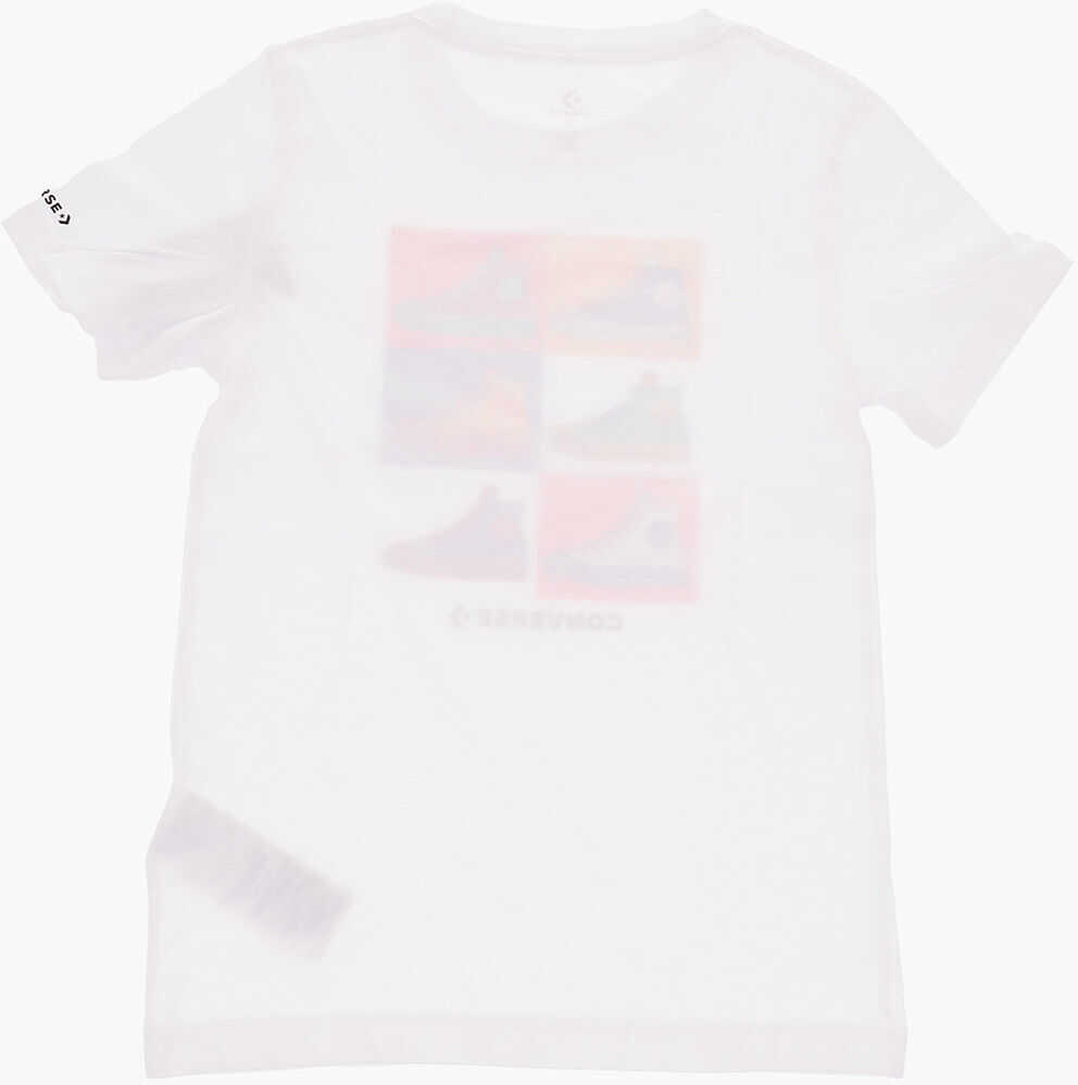 Tricouri Converse Printed T-Shirt White Baieti (BM 8561646) 3