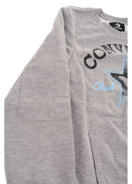 Bluze de trening Converse Printed Sweatshirt Gray Baieti (BM 8561649) 2