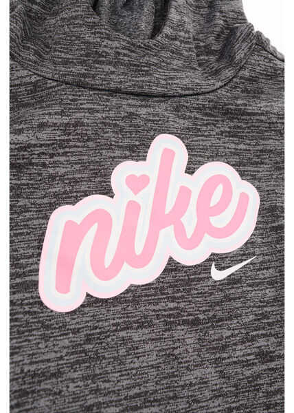 Hanorace Nike Logo Printed Sweatshirt Gray Baieti (BM 8561667) 2