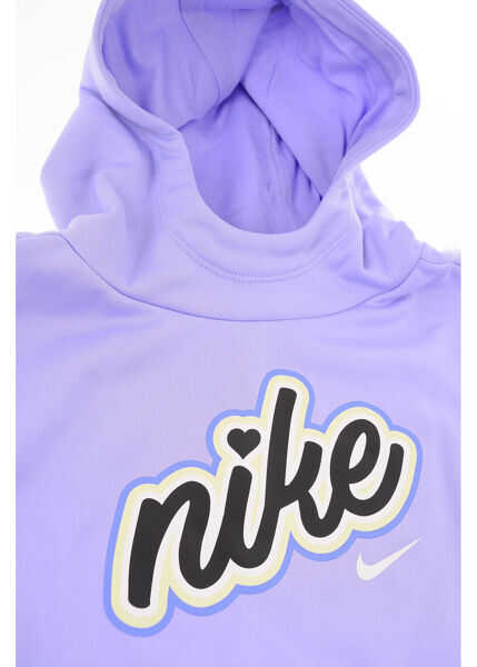 Hanorace Nike Logo Printed Sweatshirt Violet Baieti (BM 8561673) 2