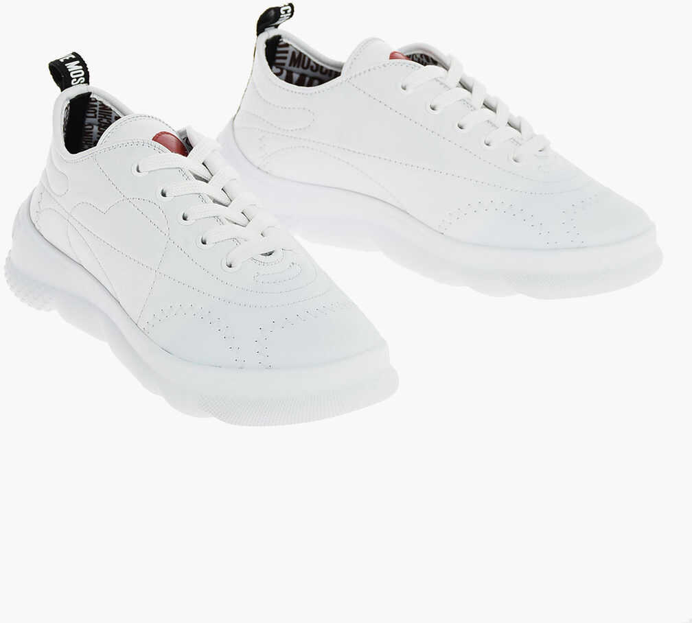 Poze Moschino Love Leather Sneakers White