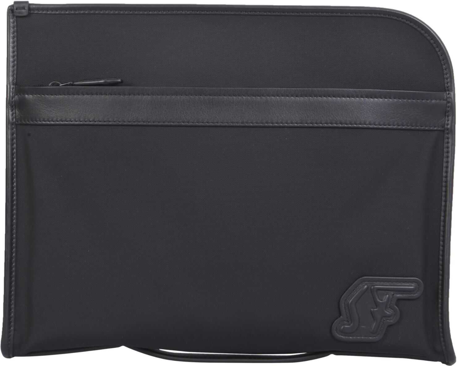 Salvatore Ferragamo Econyl Nylon Portfolio 745093_240415NERO BLACK