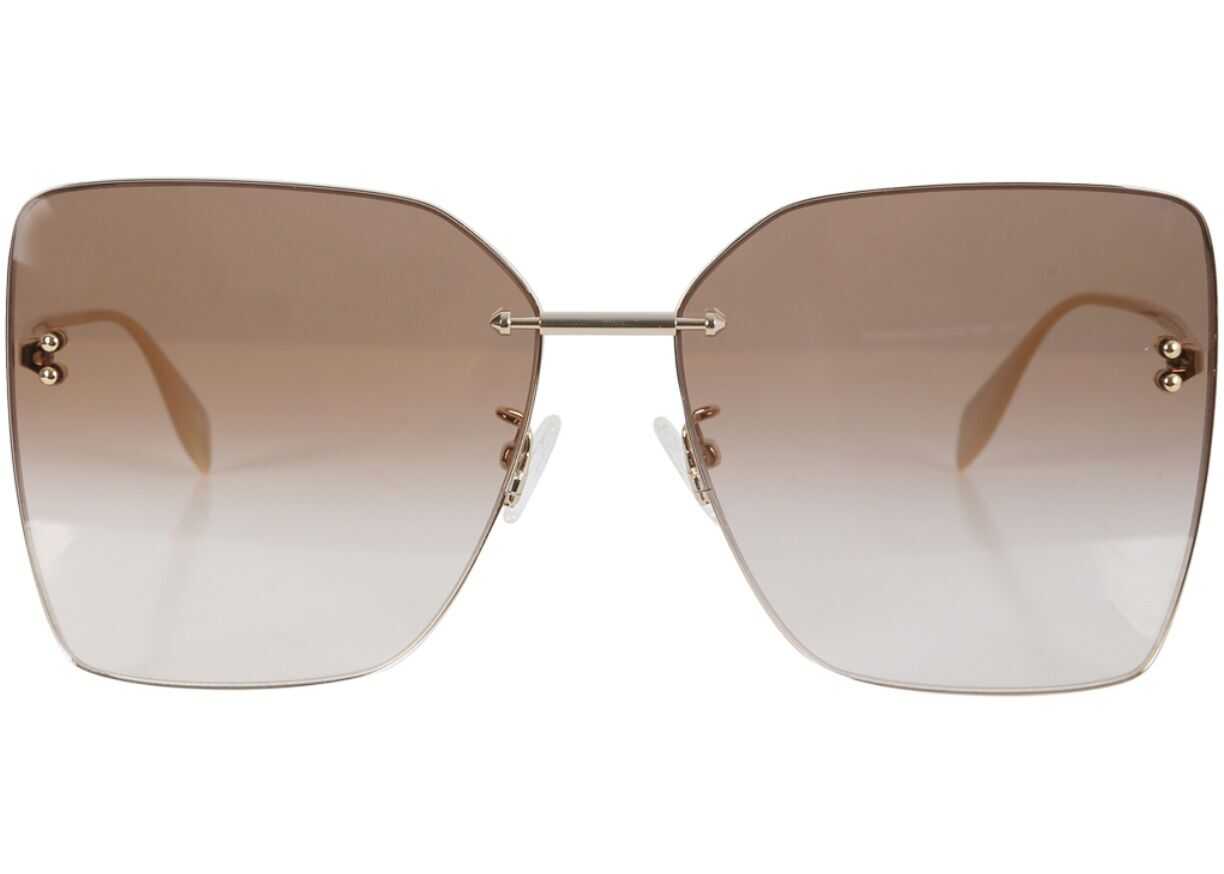 Alexander McQueen Square Sunglasses 679753_I33307024 BROWN