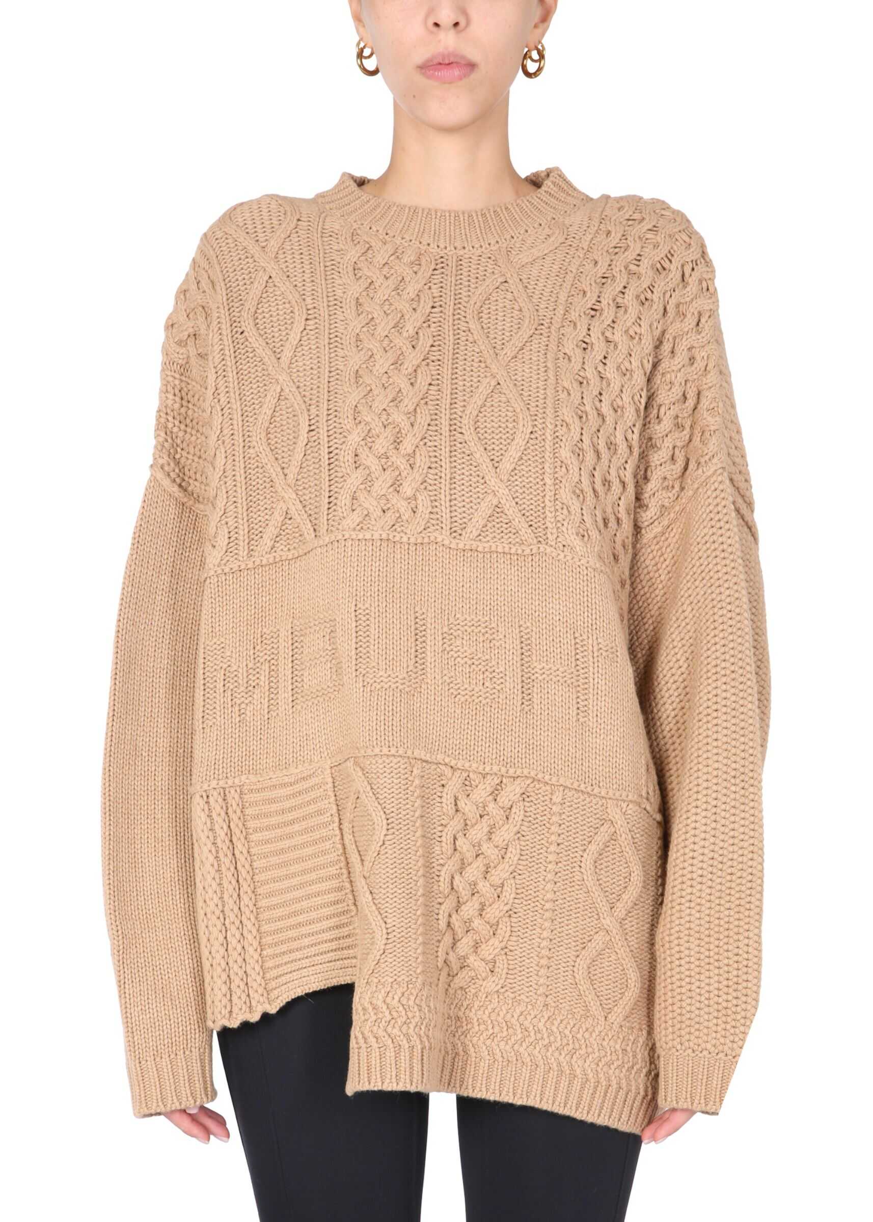 AMBUSH Crew Neck Sweater BWHE015_F21KNI0016262 BEIGE