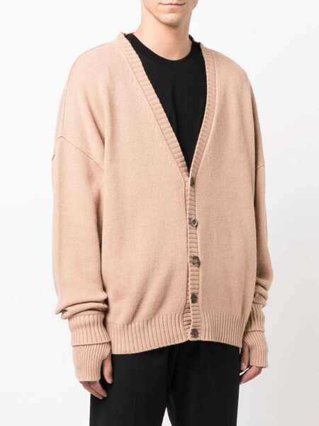 Cardigane AMBUSH Oversize Fit Cardigan BEIGE Barbati (BM 8562303) 4