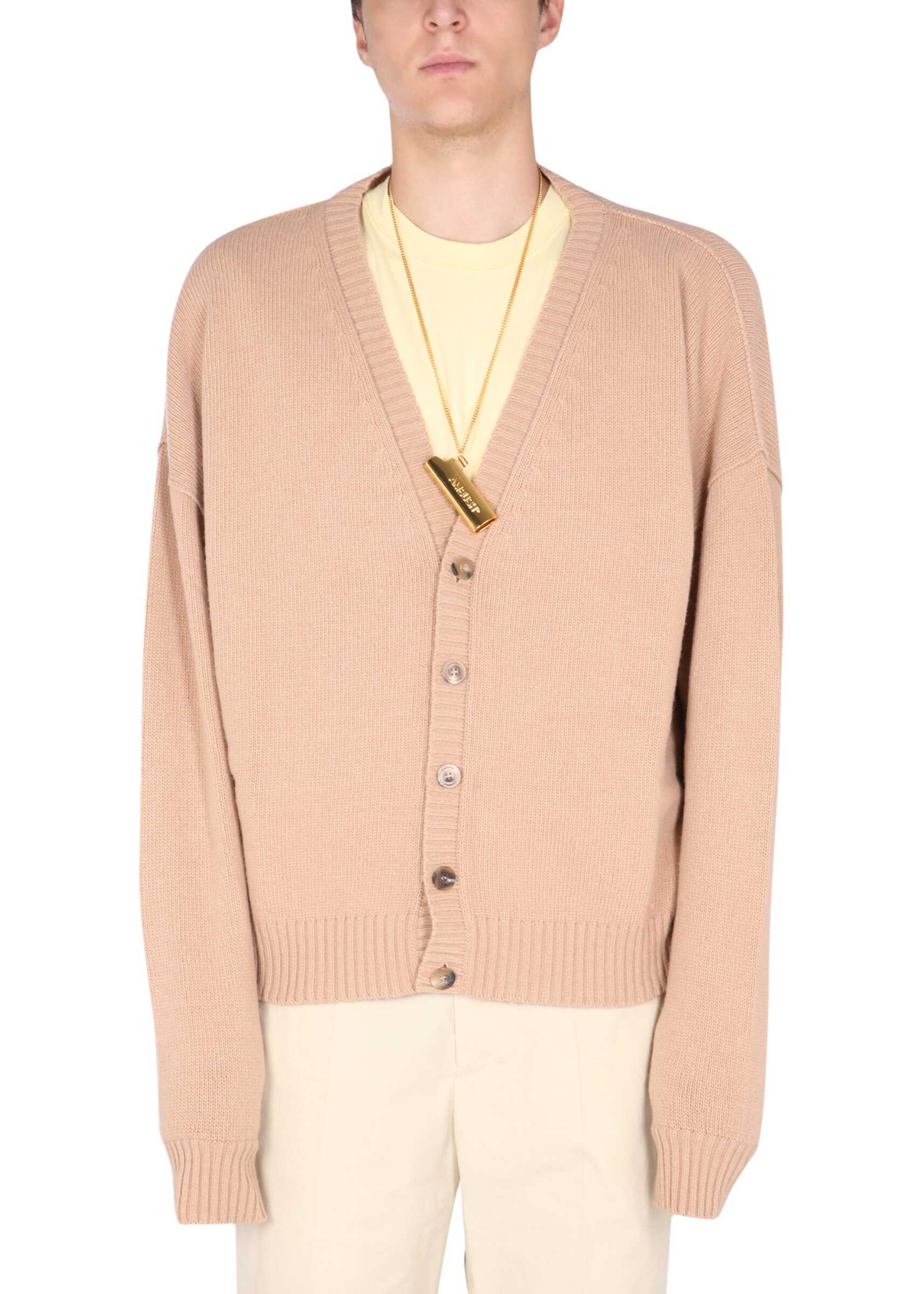 AMBUSH Oversize Fit Cardigan BEIGE