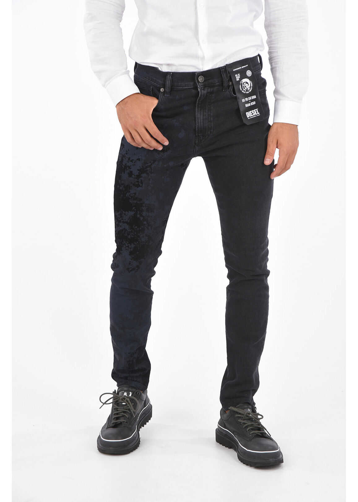 Diesel 15Cm Printed D-Amny-Y-Sp2 Jeans L.32 Black