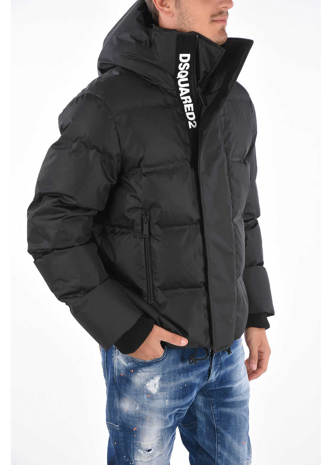 DSQUARED2 Hooded Down Jacket Black