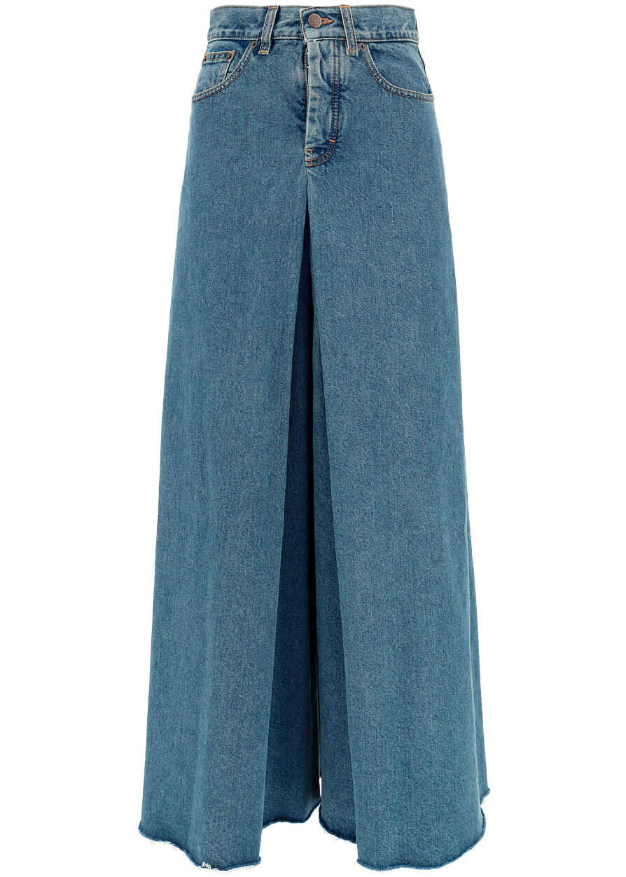 Maison Margiela Skirt S51MA0462S30561 DENIM BLUE