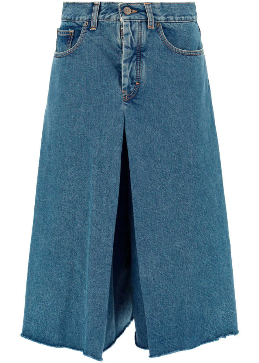 Maison Margiela Balenciaga Skirt S51MA0452S30561 DENIM BLUE