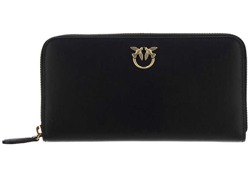 Pinko Ryder Zipped Wallet 1P22GWY6XT NERO LIMOUSINE