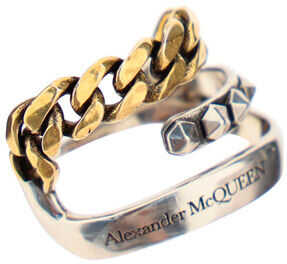 Alexander McQueen Earcuff 677756J160Z ANT.GOLD/ANT.SILVER