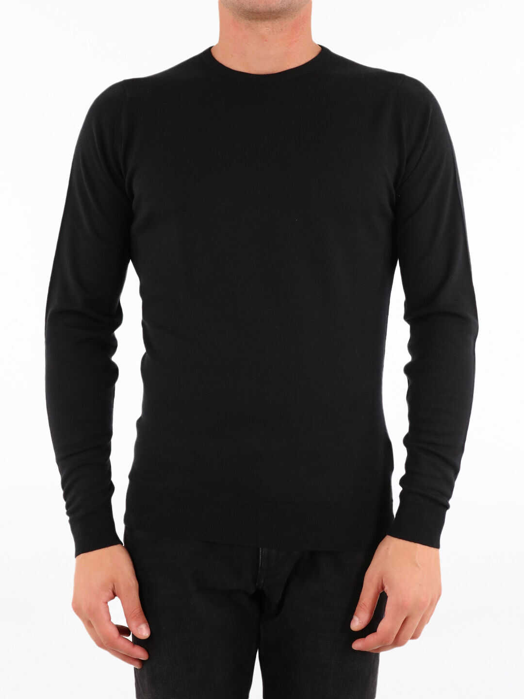 John Smedley Merino Wool Sweater LUNDY Black