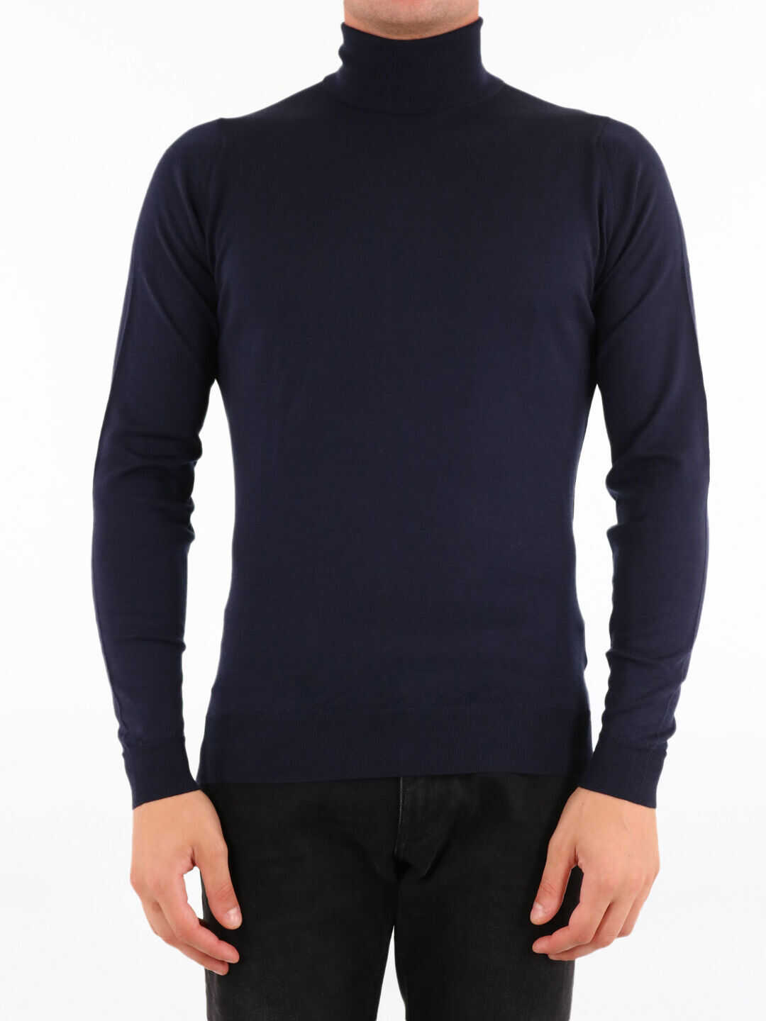 John Smedley Merino Wool Sweater CHERWELL Blue