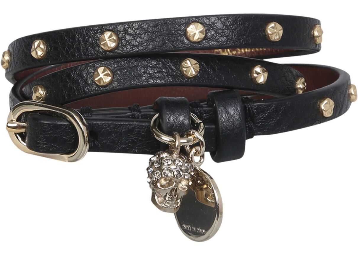 Alexander McQueen Double Turn Bracelet 551156_1ACPK1001 BLACK