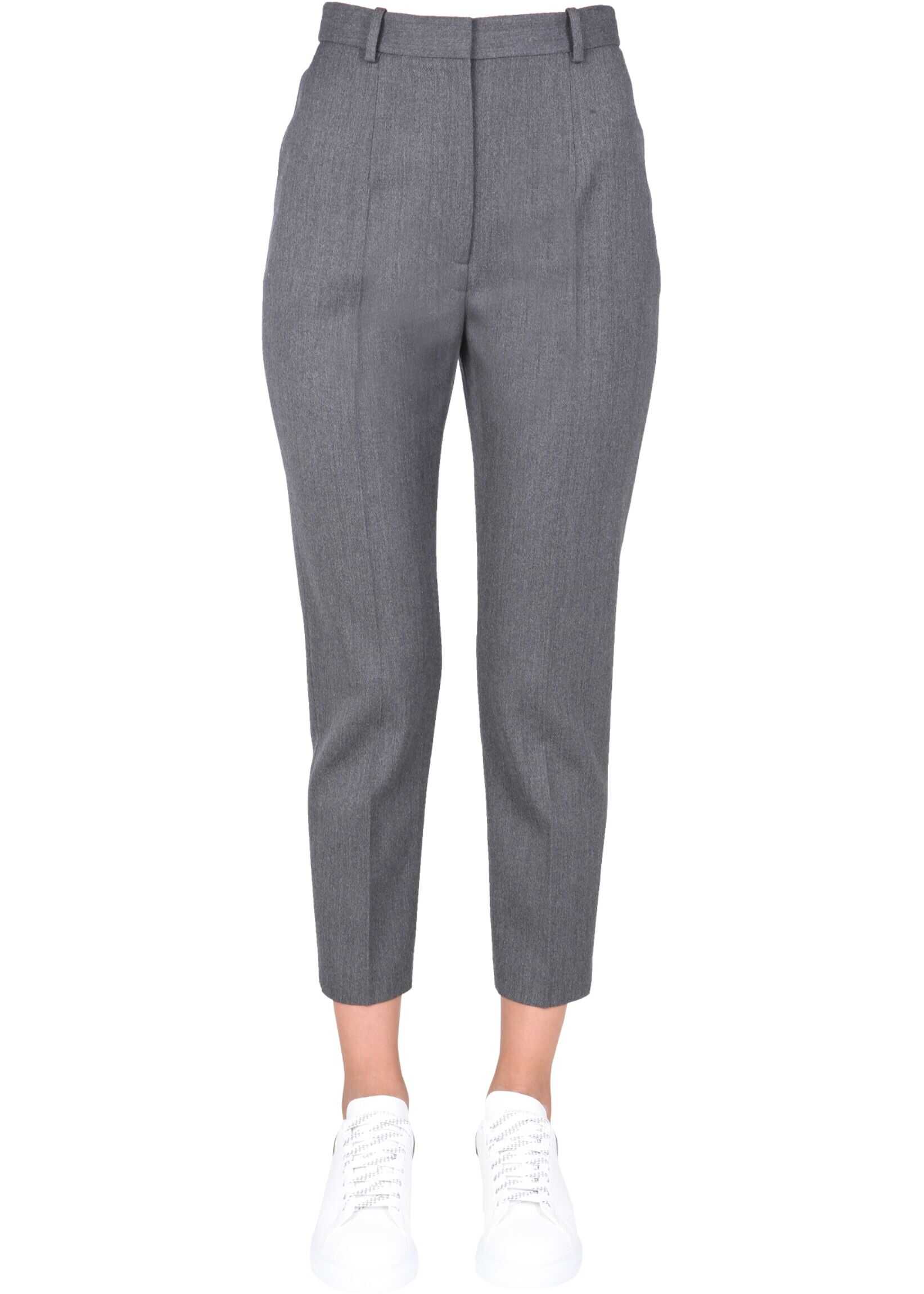 Alexander McQueen Cigarette Trousers 585118_QJACH1087 GREY