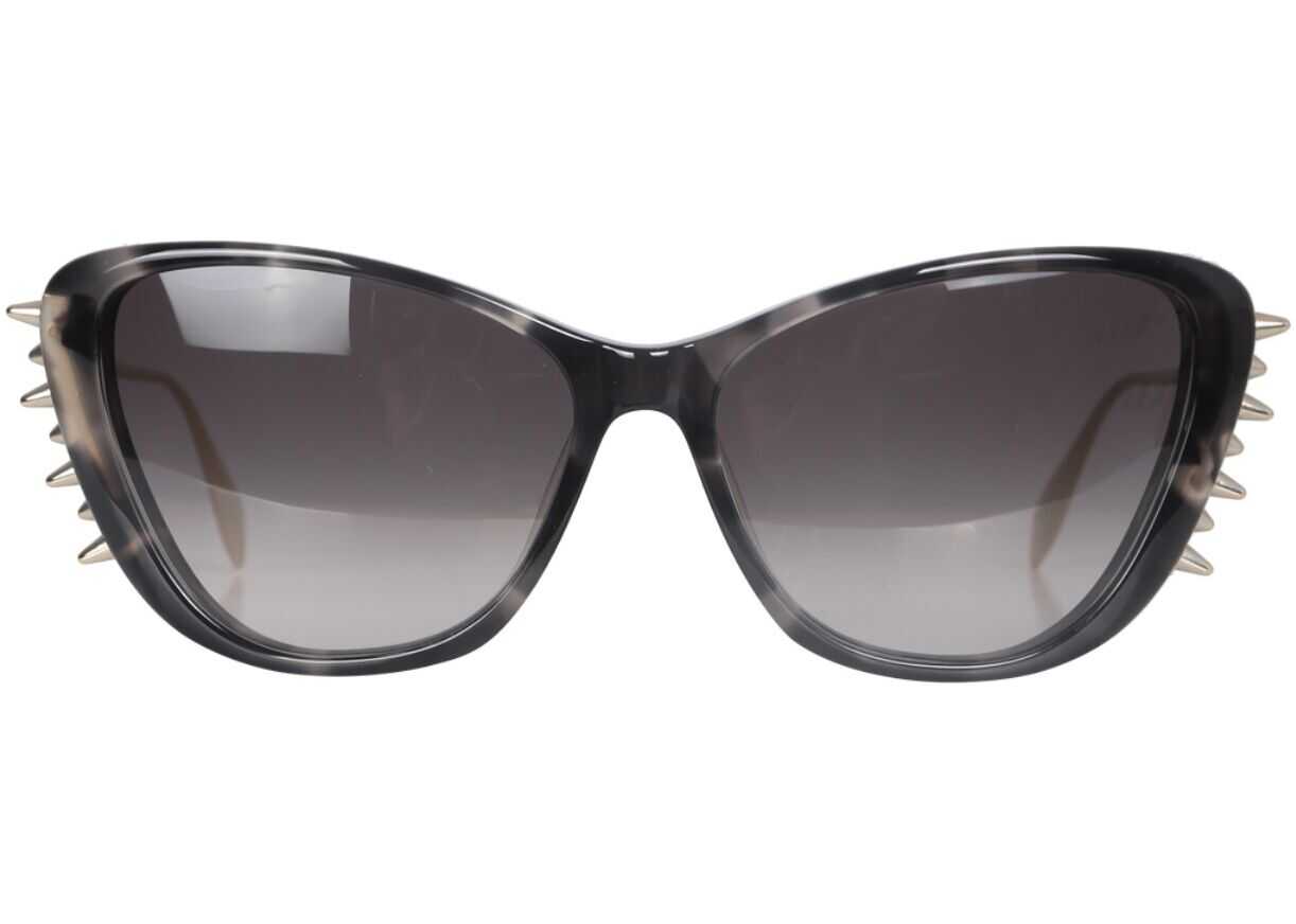 Alexander McQueen Metal Sunglasses 679744_J07701306 GREY