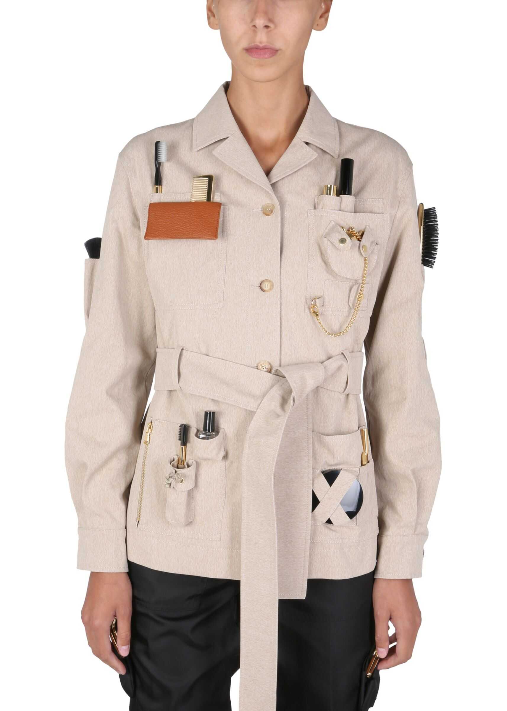 Moschino "Safari Essential Kit" Jacket 05035430_0084 BEIGE
