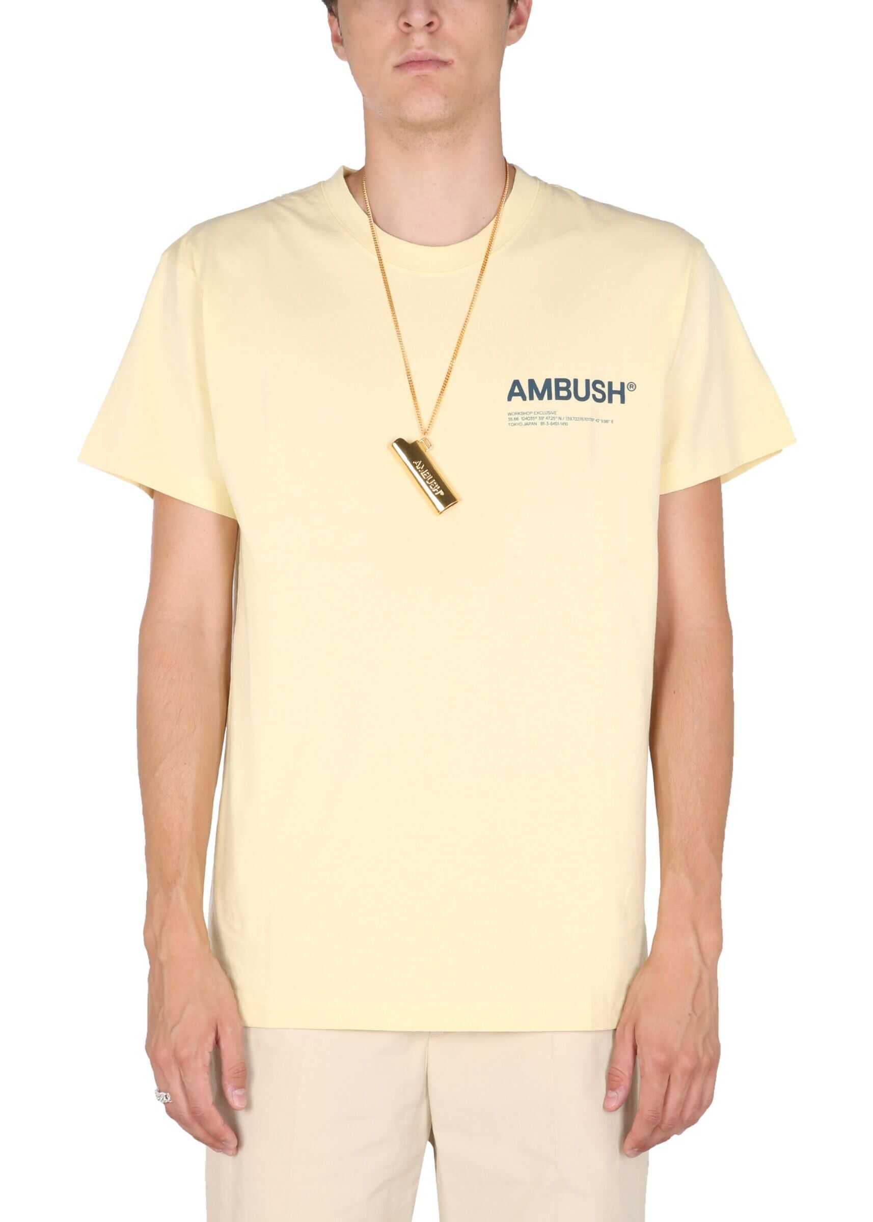 AMBUSH T-Shirt With Logo Print BMAA007_F21JER0011948 WHITE