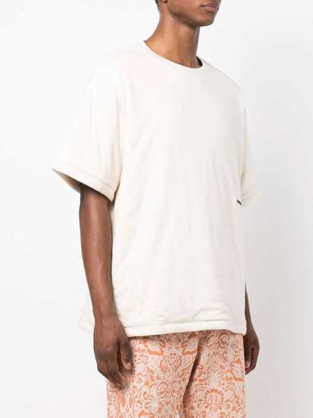 Tricouri AMBUSH Padded T-Shirt With Embroidered Logo IVORY Barbati (BM 8565702) 3