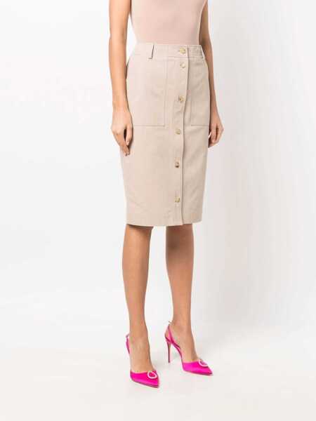 Fuste casual Moschino Safari Skirt BEIGE Femei (BM 8565909) 3