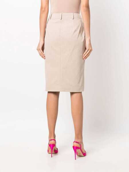 Fuste casual Moschino Safari Skirt BEIGE Femei (BM 8565909) 4