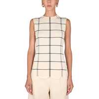 Bluze Sleeveless Top With Perforated Hem Femei