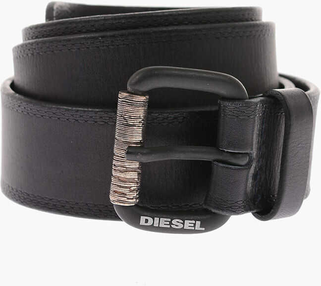 Diesel Leather B-Stik Belt Black