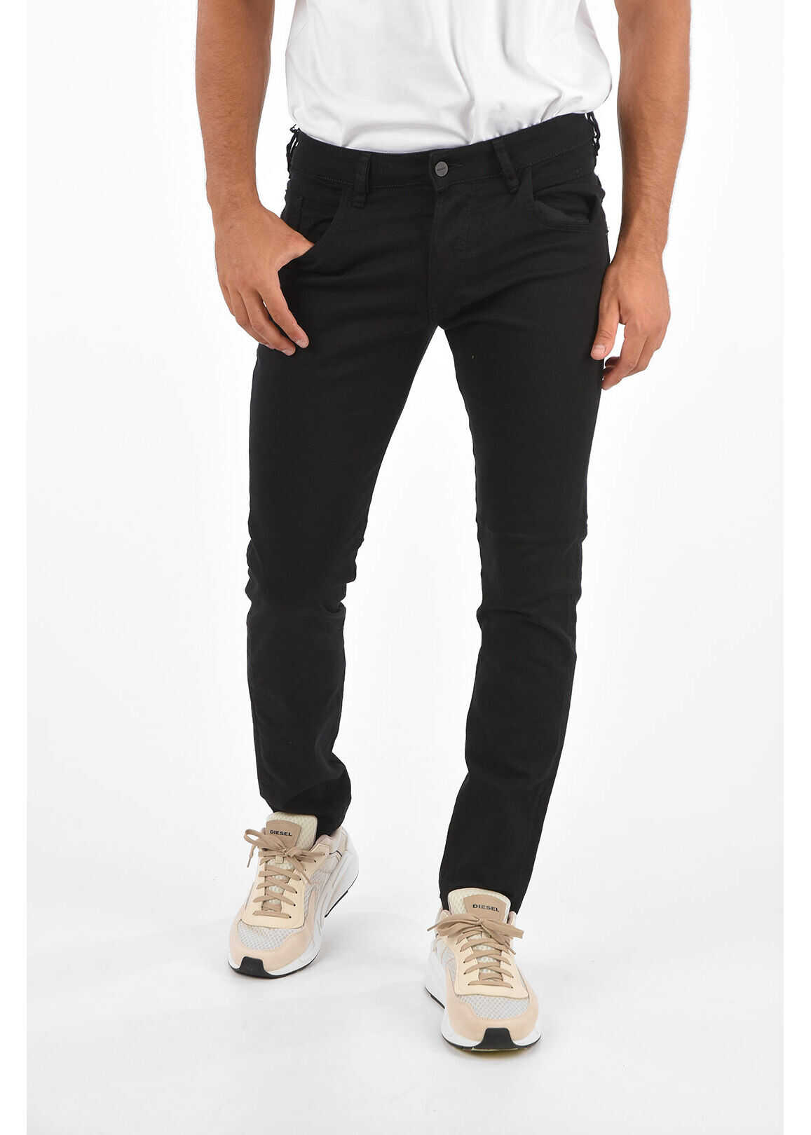 Diesel Tapered Fit D-Bazer Jeans Black