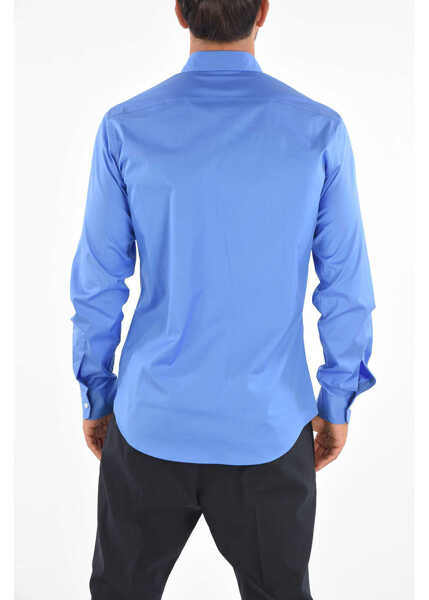 Camasi elegante DSQUARED2 French-Collar Shirt Light Blue Barbati (BM 8567658) 2