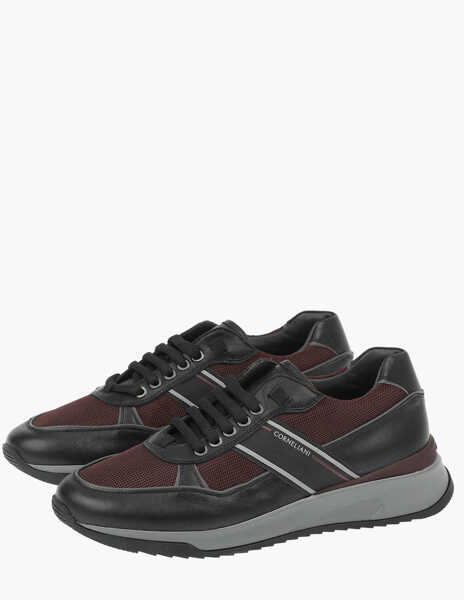 Sneakers CORNELIANI Id Fabric And Leather Sneakers Multicolor Barbati (BM 8567850) 1