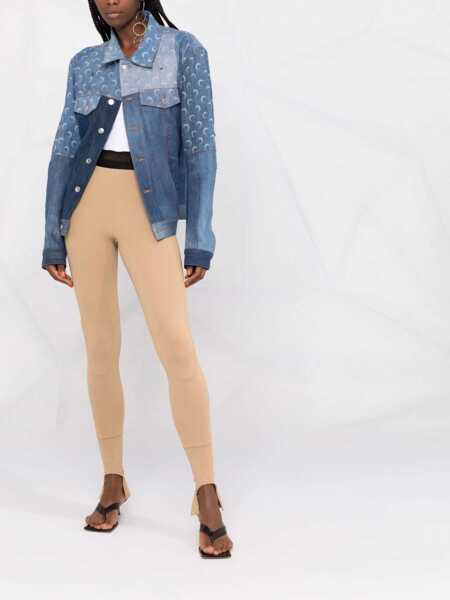 Pantaloni casual AMBUSH Scuba Leggings BEIGE Femei (BM 8568504) 2