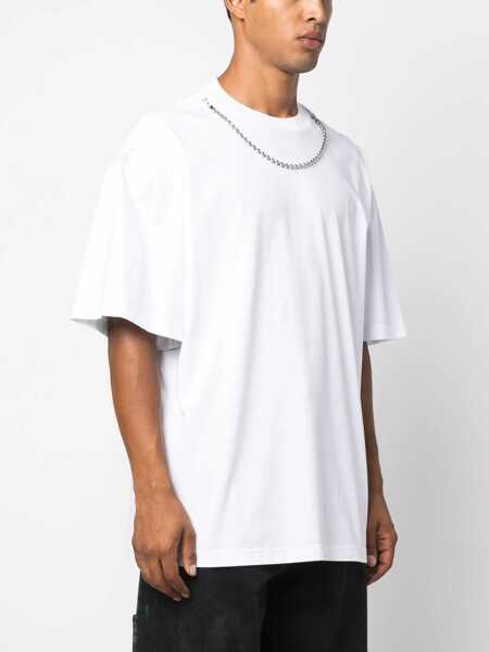 Tricouri AMBUSH Chain Neck T-Shirt WHITE Barbati (BM 8568516) 3