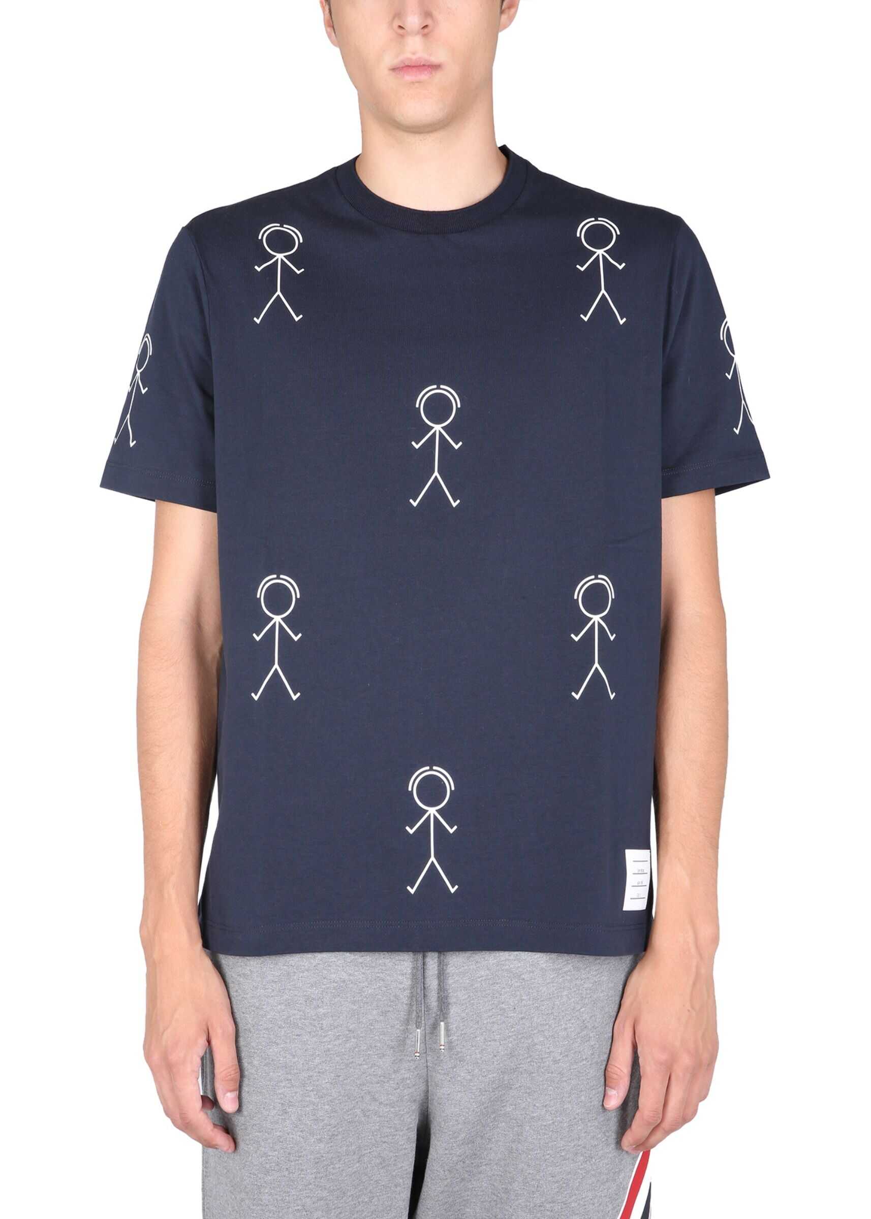 Thom Browne Crew Neck T-Shirt MJS164A_07656415 BLUE