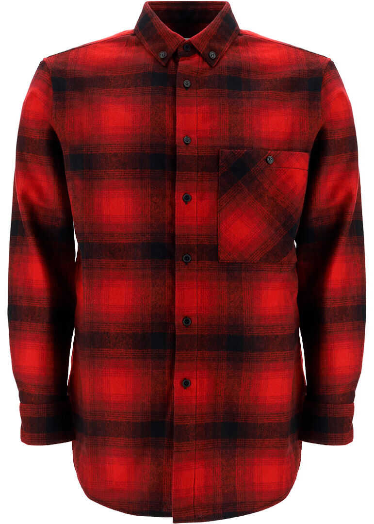 Saint Laurent Shirt 666863Y22LA BLACK/RED CHECKS