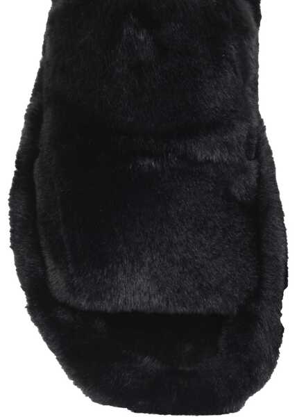 Papuci Dolce & Gabbana Fur Sandals BLACK Barbati (BM 8569161) 2